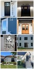 10 Inch Floating  House Number  Mailbox Door  Numbers Sign  Modern Black Hdpe