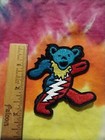 Grateful Dead Dancing Bear Lightning Bolt 3 X 2 5 Inch Iron On Patch
