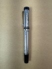 Laban Germana Silver And Black Square Pattern Rollerball Pen  no Box papers 