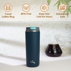 16oz Travel Coffee Mug With Lid  Insulated Stainless Tumbler