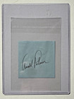 Arnold Palmer Autographed Signed Paper Cut - Golf Pga Tour   Masters Champion