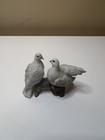 Vintage Lefton White Dove Love Birds On Branch Figurine  00754