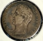 1829-d France 1 Franc Scarce Silver Coin  w28