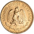1945 Mexico Gold 2 Pesos  0482 Oz - Bu Restrike