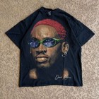 Vintage Dennis Rodman Graphic Black Unisex T-shirt Reprint S-5xl Kh14650