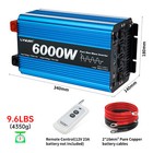 3000w 6000w Power Inverter Pure Sine Wave 12v To 110v 50hz 60hz Lcd Rv Converter