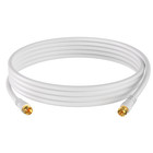 Rg6 Dual Shield Coax Cable White Tv Antenna Satellite 3ft-100ft Multi-pack Lot