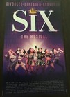 Six The Musical  Broadway Window Card poster 14x 22