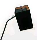 Sonneman For George Kovacs Floor Lamp Mcm Vintage Black   Chrome Cube   Box Head