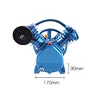2-stage 3hp 175psi 2 Cylinder Pneumatic Air Compressor Motor Air Pump Head 2200w