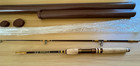 Vintage Nos Browning Silaflex Fiberglass 2 Pc Fishing Spinning Rod In Hard Case