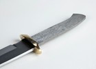 Stainless Steel 13 5  Clip Point Plainsman Bowie Knife Blank  Brass Guard Sharp