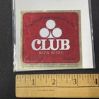 Labatt Club Beer Label 5  Alc  vol  Unused Ephemera Art