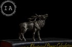 Vintage Signed Cast Pewter Elk By Rawcliffe