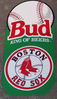 Vintage 90 s Budweiser Bud King Of Beers Mlb Tap Handle Insert Boston Red Sox
