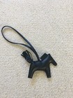 New Hermes Milo Lambskin Grigri Rodeo Horse Bag Charm Pm So Black 2020