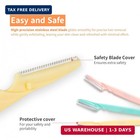 Tinkle Dermaplaning Tool 9ct  Dermaplane Razor For Women  Safe And Easy Peach Fu