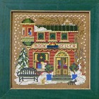 Book Seller Cross Stitch Kit Mill Hill 2012 Buttons   Beads Winter