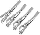 4 Pcs Stainless Steel Tie Clips For Men Classic Tie Bar Clip For Formal