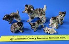 Vintage Kasuga Ware Japan Porcelain Ceramic Bone China Animal Cat Figurine Lot