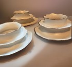 Sara Paloma Ceramic 2008 Vertebrae Candle Holders  Pre-restoration Hardware