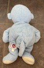 Ty Pluffies Blue Dangles The Monkey 10  Brown Plush Stuffed Animal Toy