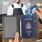 Rfid Blocking Passport Holder Travel Wallet - Premium Pu Leather Cover Passport