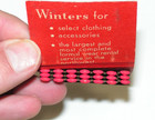 Vintage Full Feature Style Matchbook Winters Men s Shop Clothing   Accessories