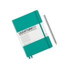 Leuchtturm1917 - Medium A5 Squared Hardcover Notebook  emerald  - 251 Numbered