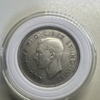 Canada 50 Cents 1943 Silver Coin King George Vi Circulated Uncertified
