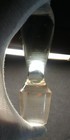 Large Heavy Glass Oblong Tear Drop Bottle Decanter Stopper Topper Vintage 5 1 4 
