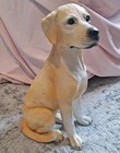 Golden Retriever Ceramic  Puppie Dog Puppy Statue Collectible Figurine 14 5  