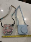 Lot Of 2 Instax Mini Cases  Blue   Multicolor