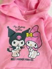 Nwt Hello Kitty - Medium - My Melody   Kuromi Peach Whip Pink Hooded Sweatshirt