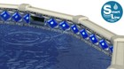 Blue Diamond Blue Speckle Unibead Liner - 52  H  25 Gauge  choose Size 