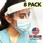8-pack Face Shield Reusable Washable Protective Cover Clear Mask Anti-splash