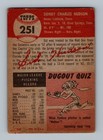 1953 Topps  251 Sid Hudson Low Grade Vintage High   Baseball Card