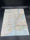 Vintage 1964 National Geographic    greater New York    Fold-out Map     Original