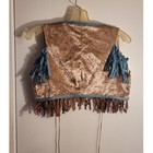 Incharacter 93006a Costumes Cowgirl Vest Velvet Fringe Women Small Sexy Cropped 