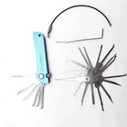 Stainless Steel Multifunctional 21 Keys Pick Tool Transparent Padlock Available