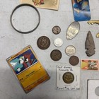 Vintage And New Junk Drawer Lot With Jewelry Toys And Coins