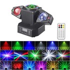 Laser Rgbw Led Moving Head Light Disco Stage Lighting Dmx512 Party Dj   Remote