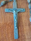 Antique Vintage Rosary Wood Beads   Pantina   Italy - I m Catholic Call A Priest