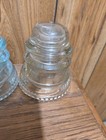 Vintage 1938 Hemingray 42 Made In Usa Antique Clear Glass Insulator Lot Of 2