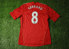 Liverpool  8 Gerrard 2010 2012 Football Shirt Jersey Home Adidas Original Size M