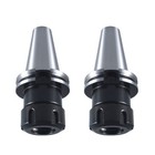 2pcs Cat40 Er32 Tool Holder 70mm 2 76  Collet Chuck Balanced G2 5 20000rpm