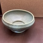 Vintage Floraline Pottery Green Matte Planter Bowl