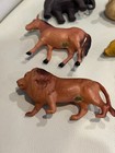 Antique Celluloid Animal Figure Lot Zoo Lion Elephant Japan Dog Swan