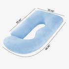  j   Shaped 69in Pregnancy Pillow Full Body Pillow With Velvet Cover Bed Pillows