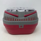 Living World Small Pet Carrier Large Red grey 11 8x9x8 3 In